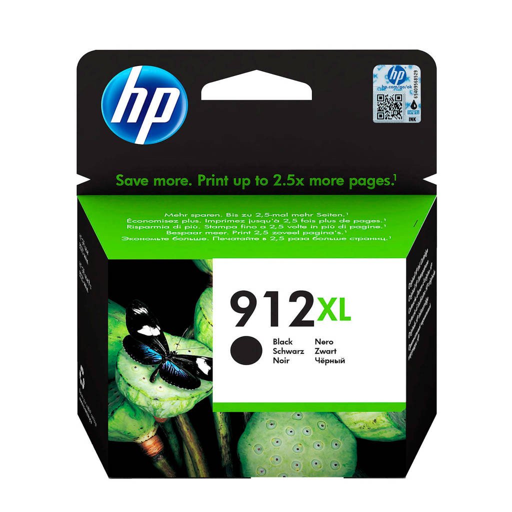 HP HP 912 XL INK BLACK inktcartridge, Zwart