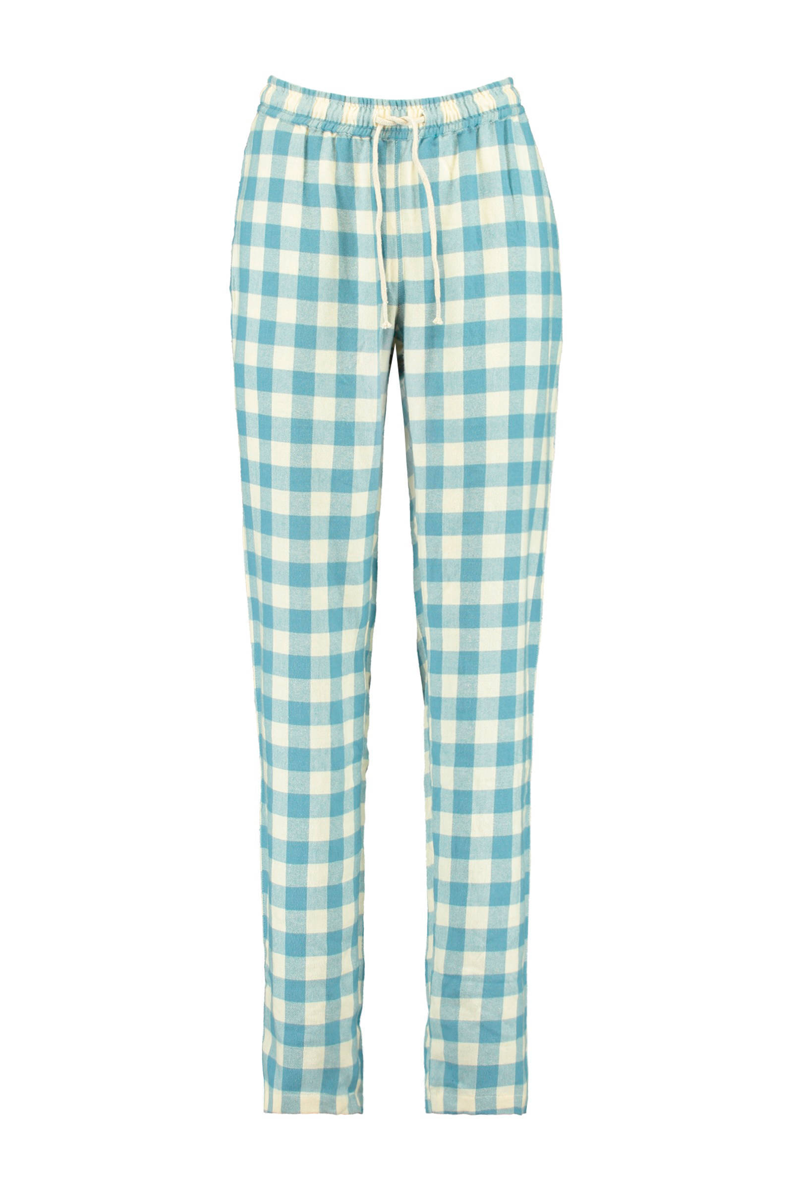Geruite pyjamabroek Loyce lichtblauw/wit wehkamp Meisjes Kleding Nachtmode Pyjamas 