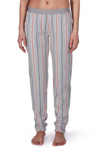 SKINY gestreepte pyjamabroek grijs/roze, Grijs/roze/wit/zwart