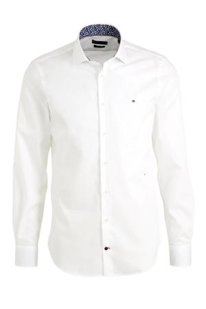 slim fit overhemd wit