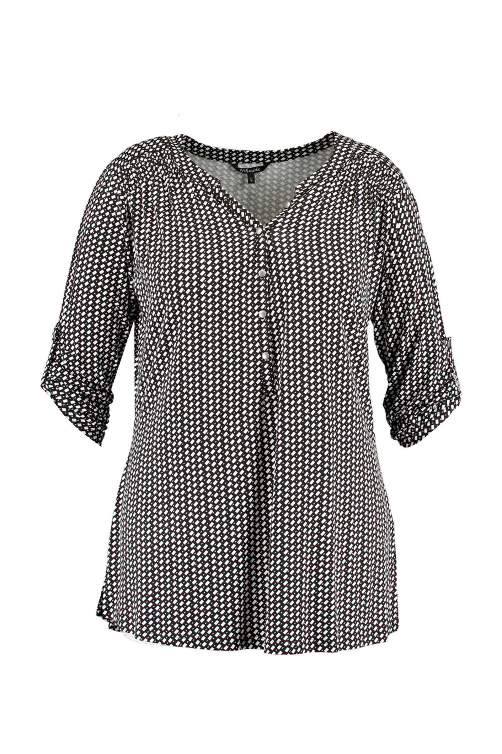MS Mode T shirt met all over print zwart,wit | wehkamp MS Mode trui met all over print zwartwit | wehkamp