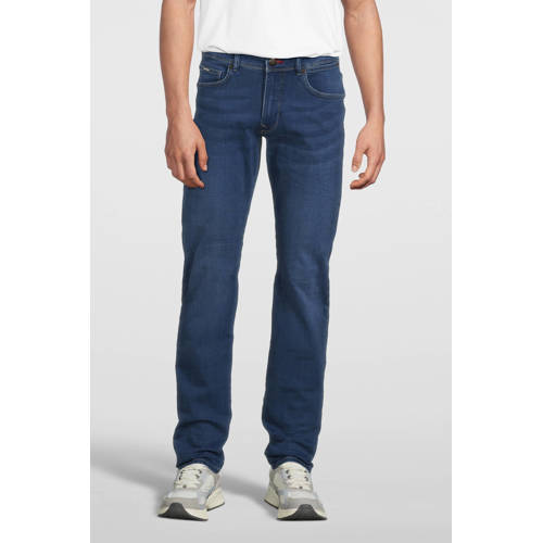 Petrol Industries slim fit jeans SEAHAM met riem medium blue afbeelding
