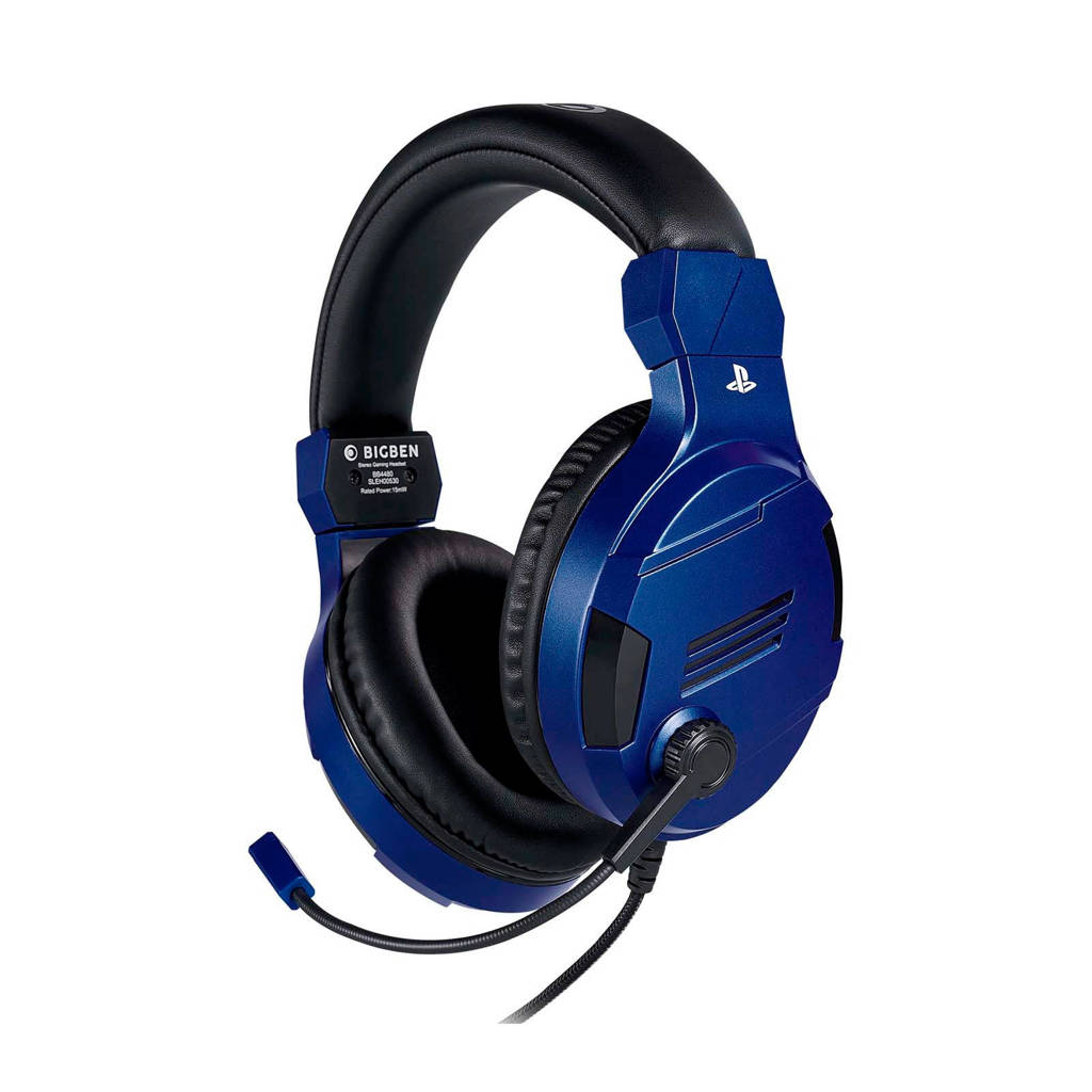 BigBen  Stereo gaming headset V3 blauw, Blauw