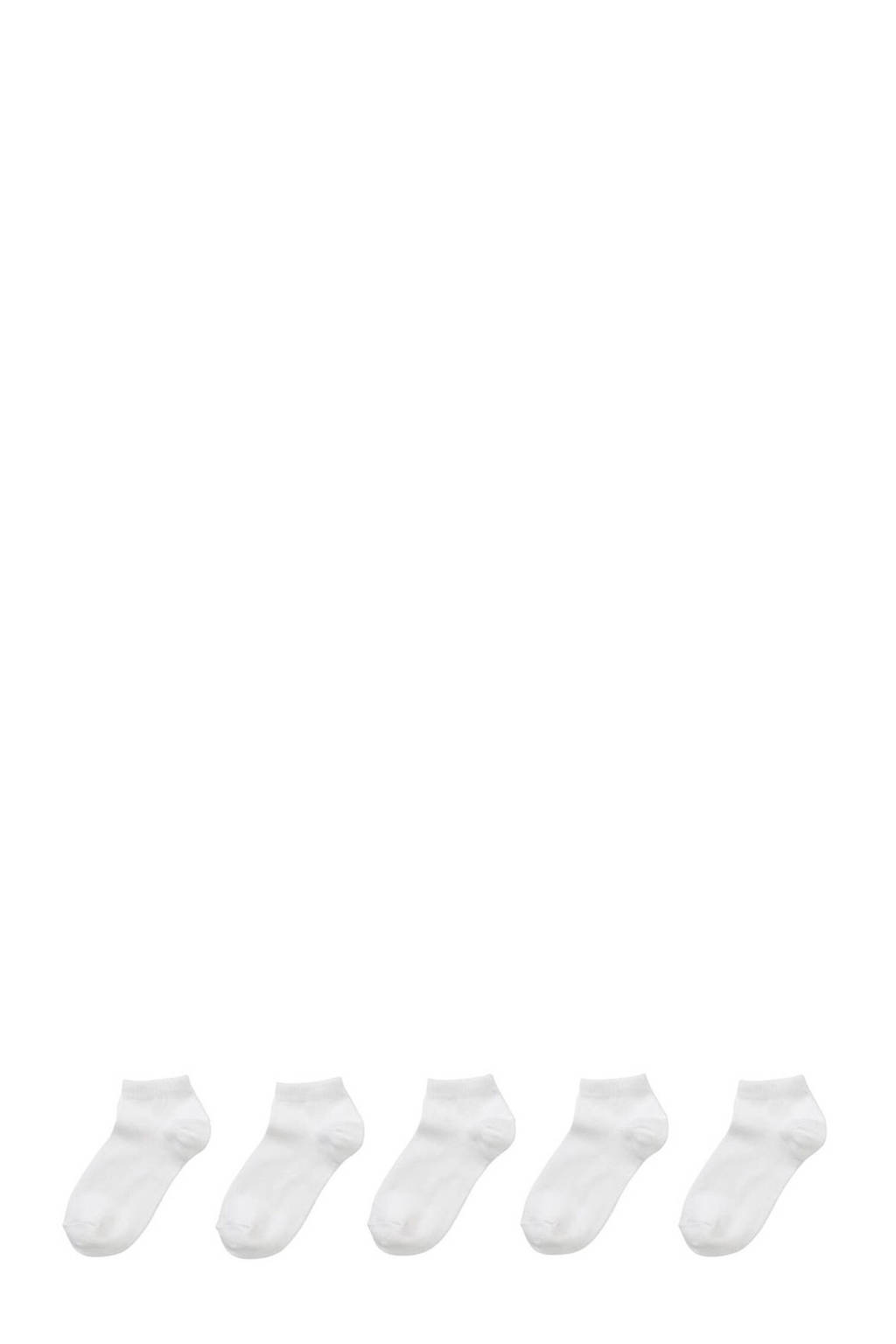 HEMA sneakersokken - set van 5 wit
