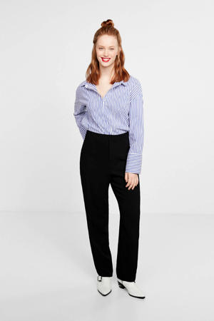 straight fit pantalon zwart