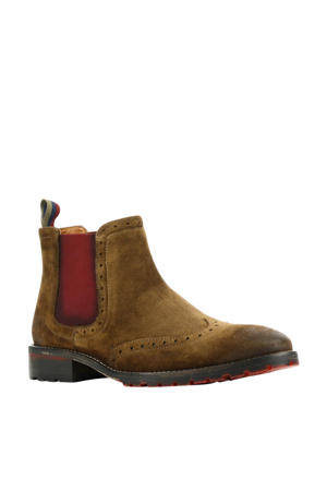 Unalaska suède chelsea boots bruin