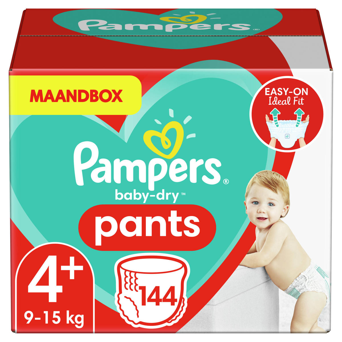 Pampers Baby-Dry maandbox (9-15 kg) 144 luierbroekjes | wehkamp