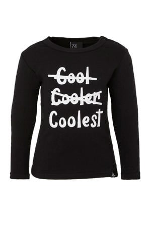 longsleeve zwart/wit