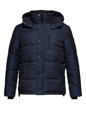 Men Casual winterjas donkerblauw