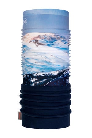 colsjaal print blauw/lichtblauw