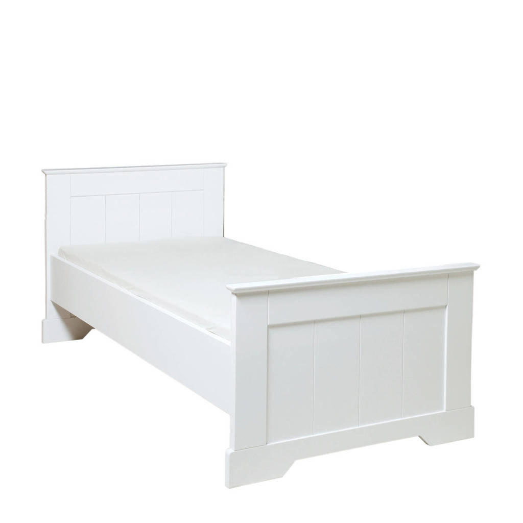 Bopita bed met hoog hoofdeinde wit Narbonne (90x200 cm), Wit