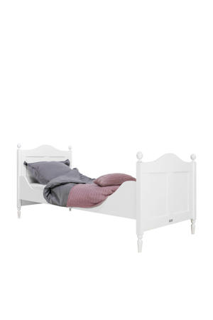 bed 90X200 Rond Country Vintage wit (90x200 cm)