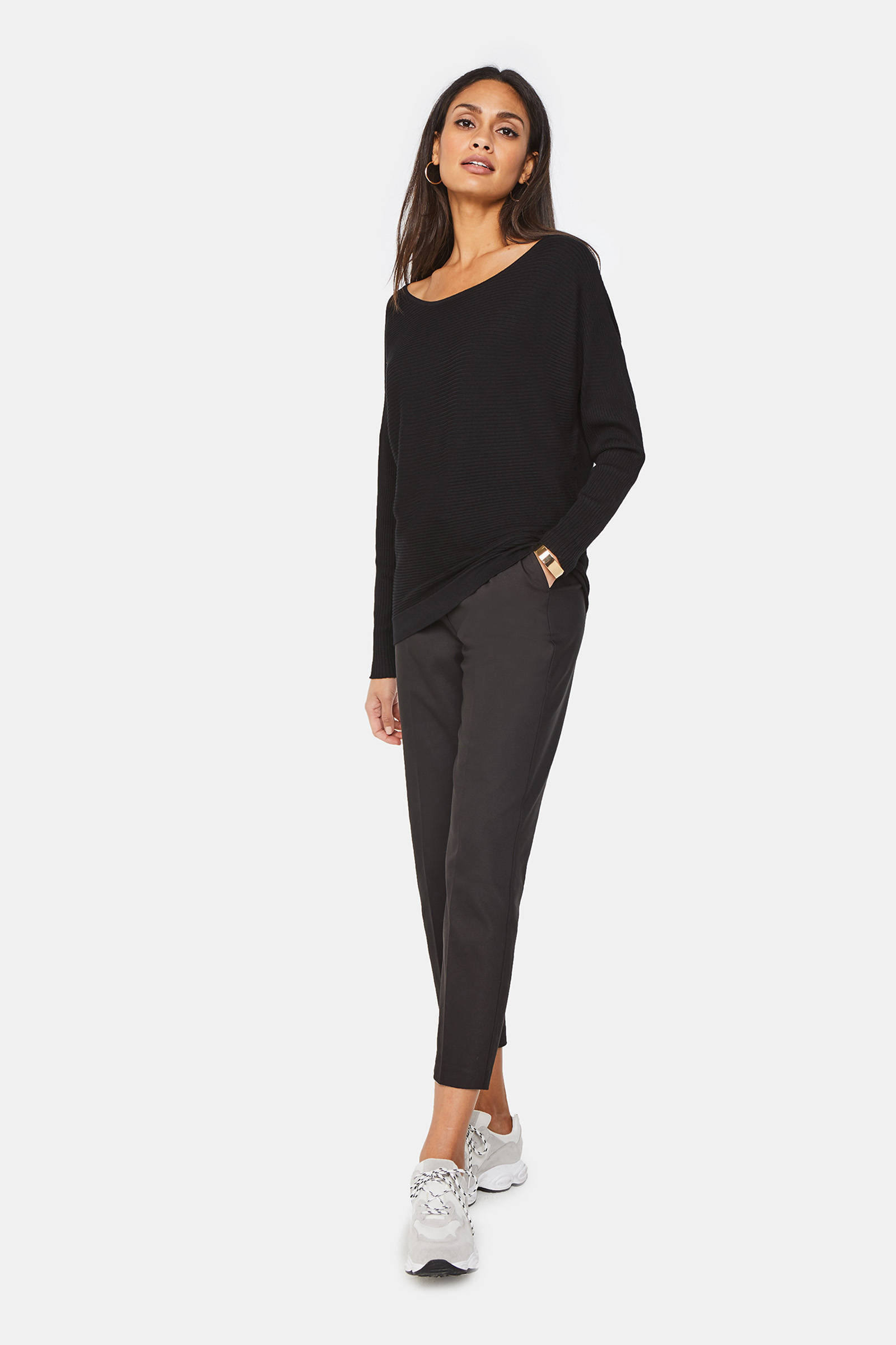 WE Fashion ribgebreide trui zwart | wehkamp WE Fashion ribgebreide trui zwart | wehkamp