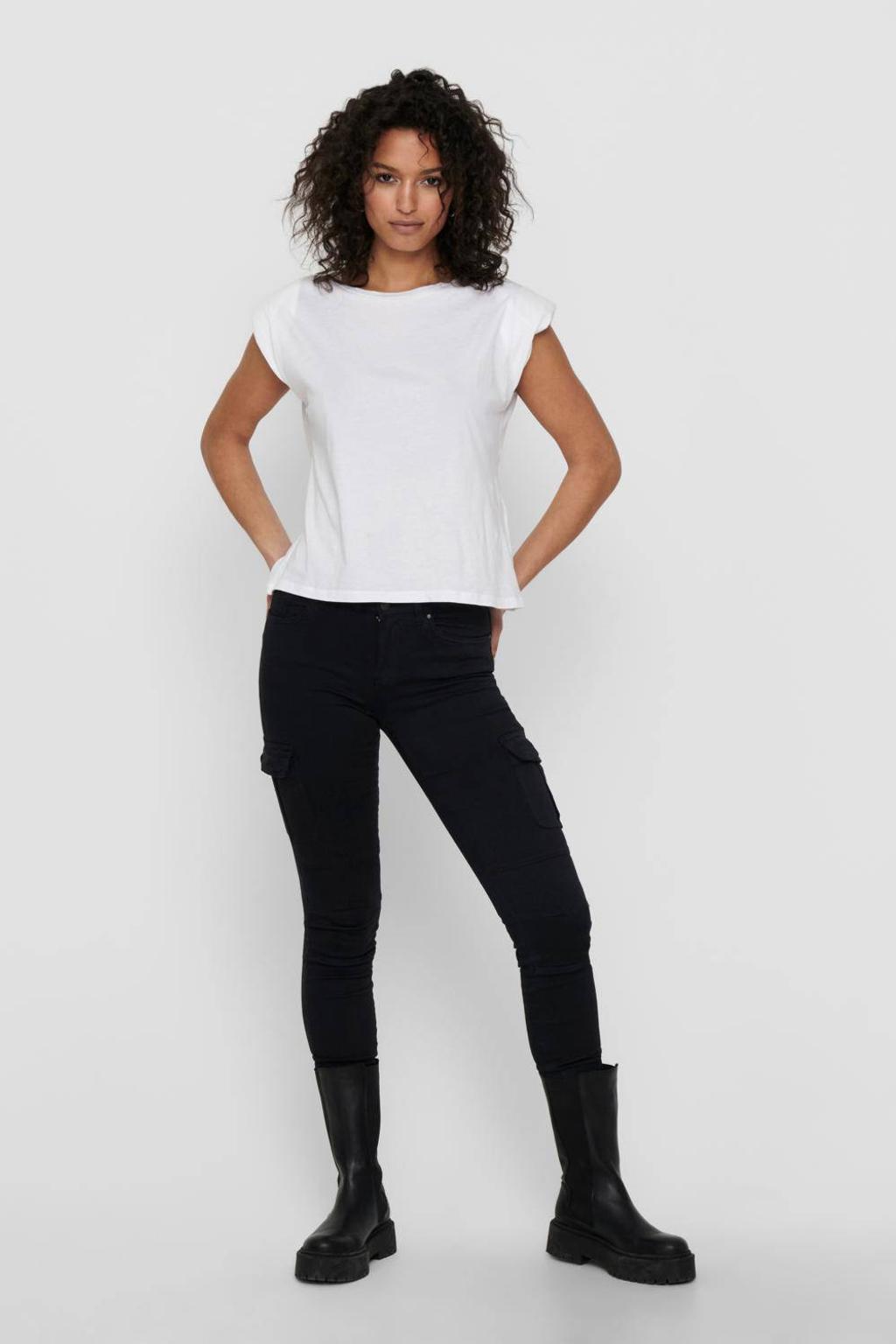 ONLY skinny cargobroek ONLMISSOURI zwart
