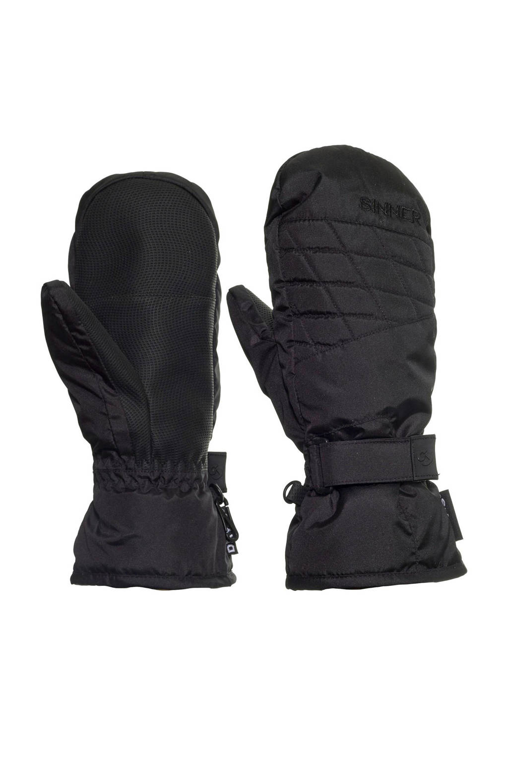 Sinner skihandschoenen zwart, Zwart