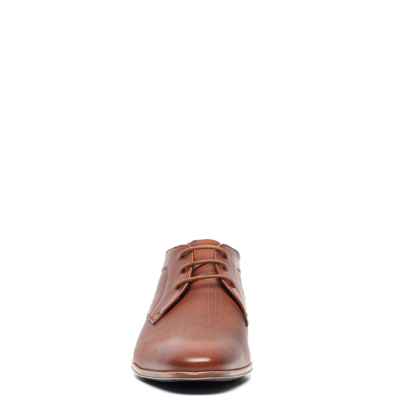 Scapino Van Beers leren veterschoenen cognac | wehkamp