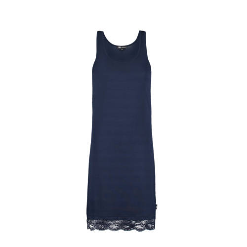 Didi jurk met kant donkerblauw Didi jurk met kant donkerblauw