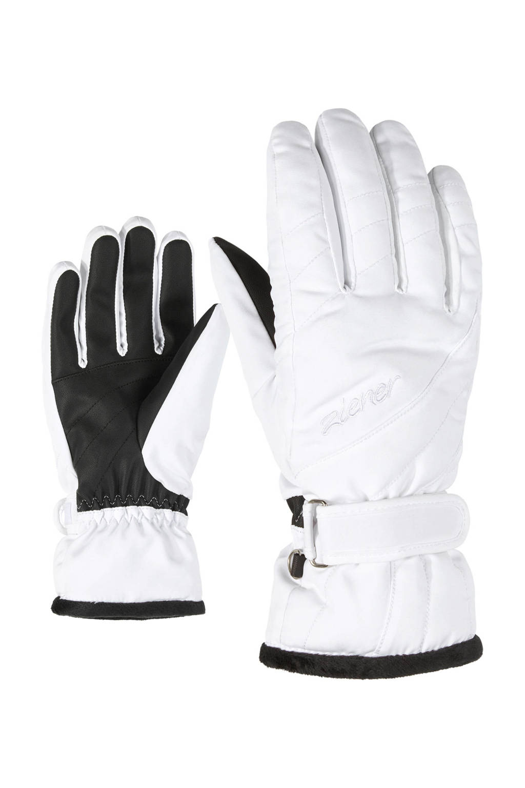 Ziener skihandschoen Kileni wit, Wit