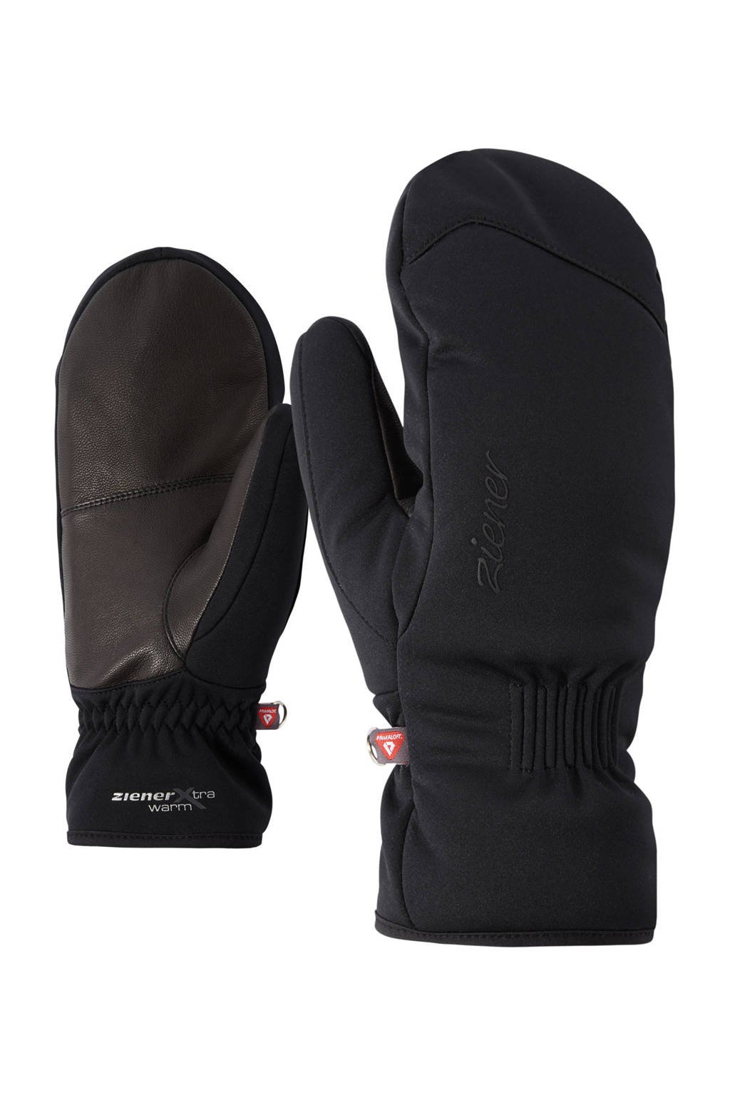 Ziener skihandschoen Karinia zwart, Zwart