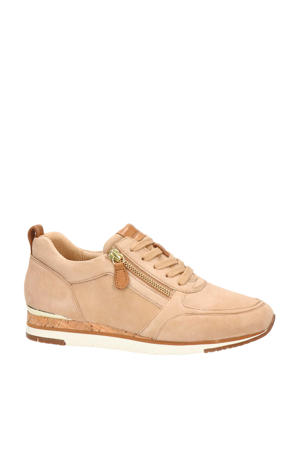 suède sneakers camel