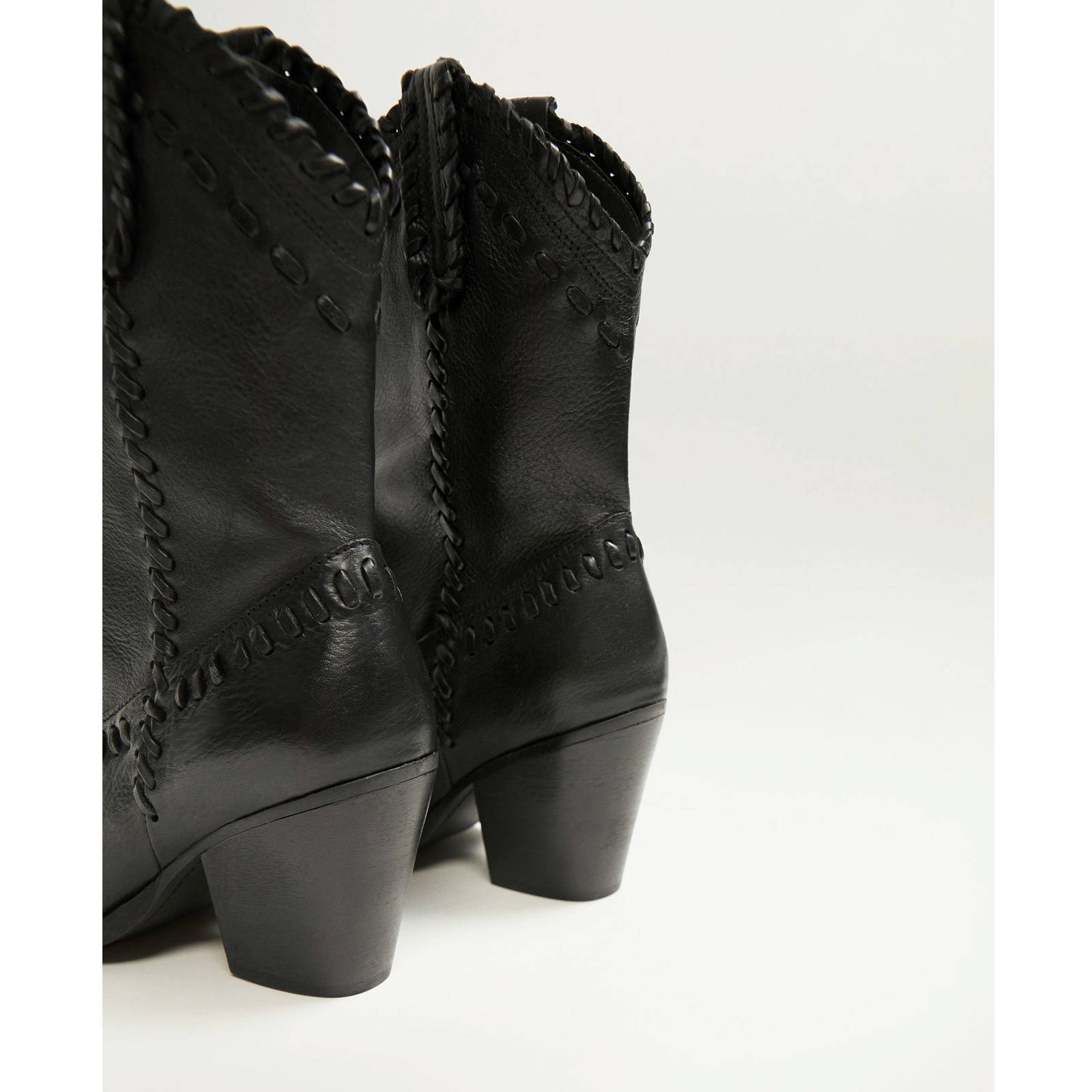 Mango leren cowboylaarzen zwart | wehkamp Mango leren cowboylaarzen zwart | wehkamp