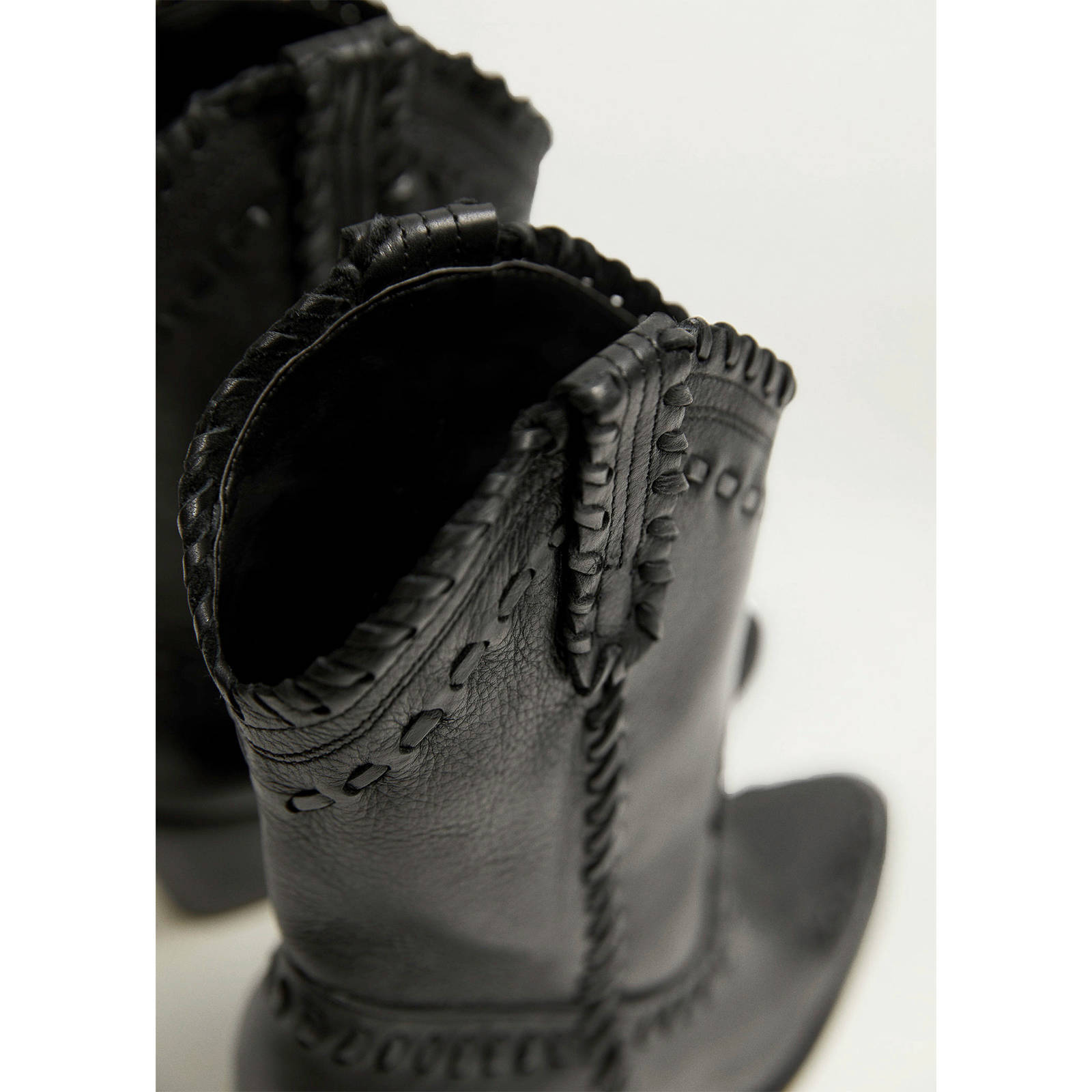 Mango leren cowboylaarzen zwart | wehkamp Mango leren cowboylaarzen zwart | wehkamp