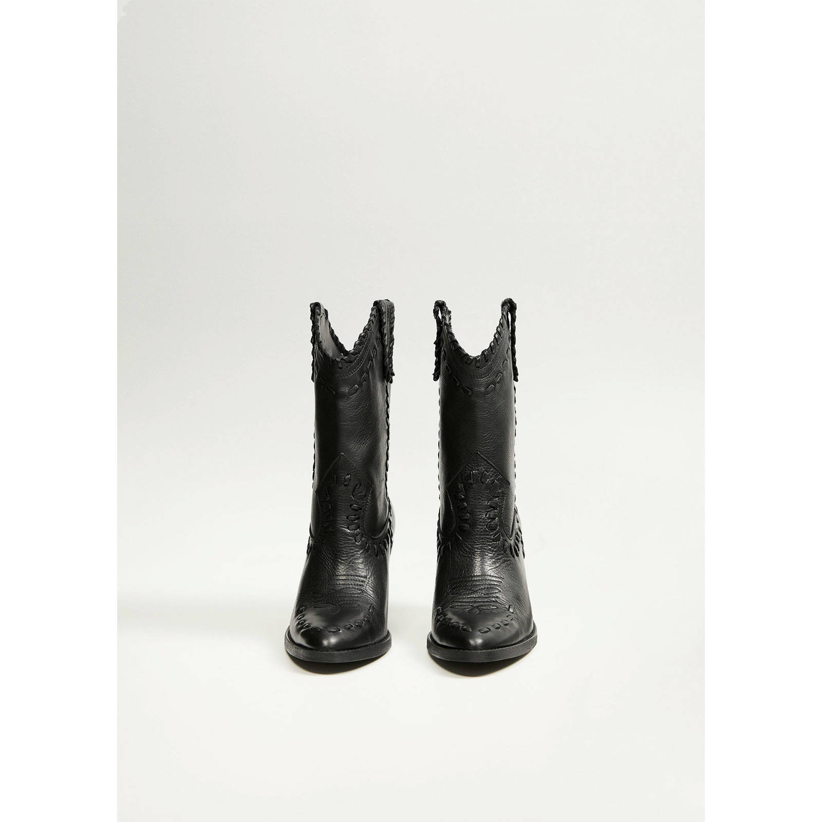 Mango leren cowboylaarzen zwart | wehkamp Mango leren cowboylaarzen zwart | wehkamp