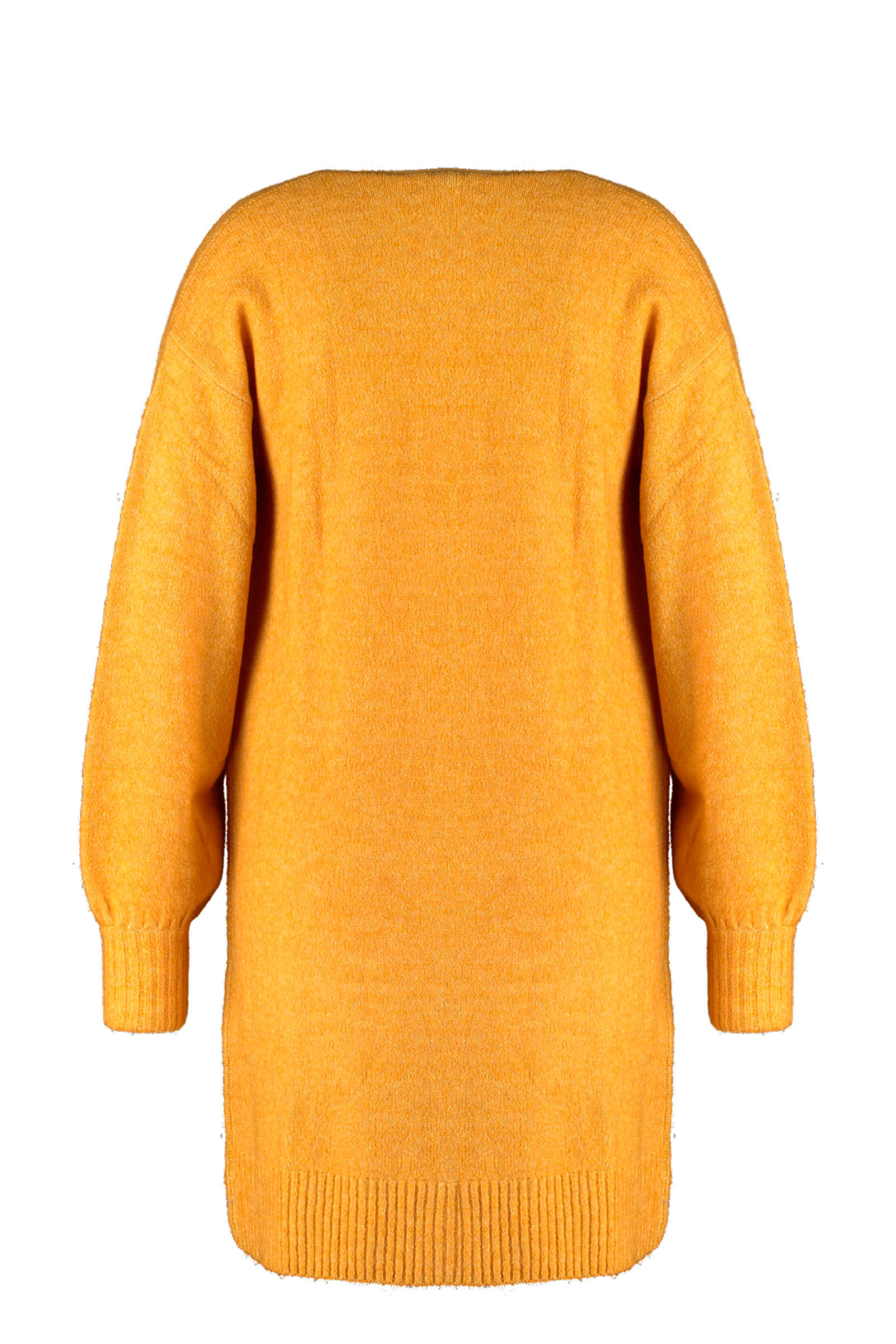 MS Mode fijngebreid vest okergeel wehkamp