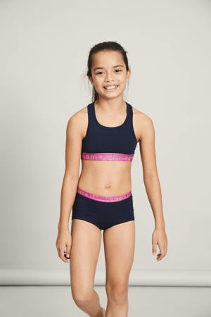 bh top - set van 2 roze/donkerblauw