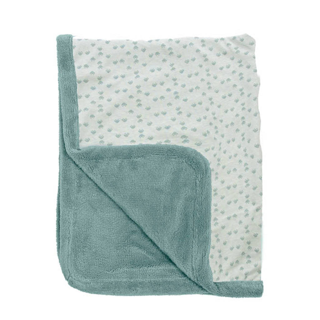 Snoozebaby ledikantdeken winter 100x150 cm mist gray, Gray Mist