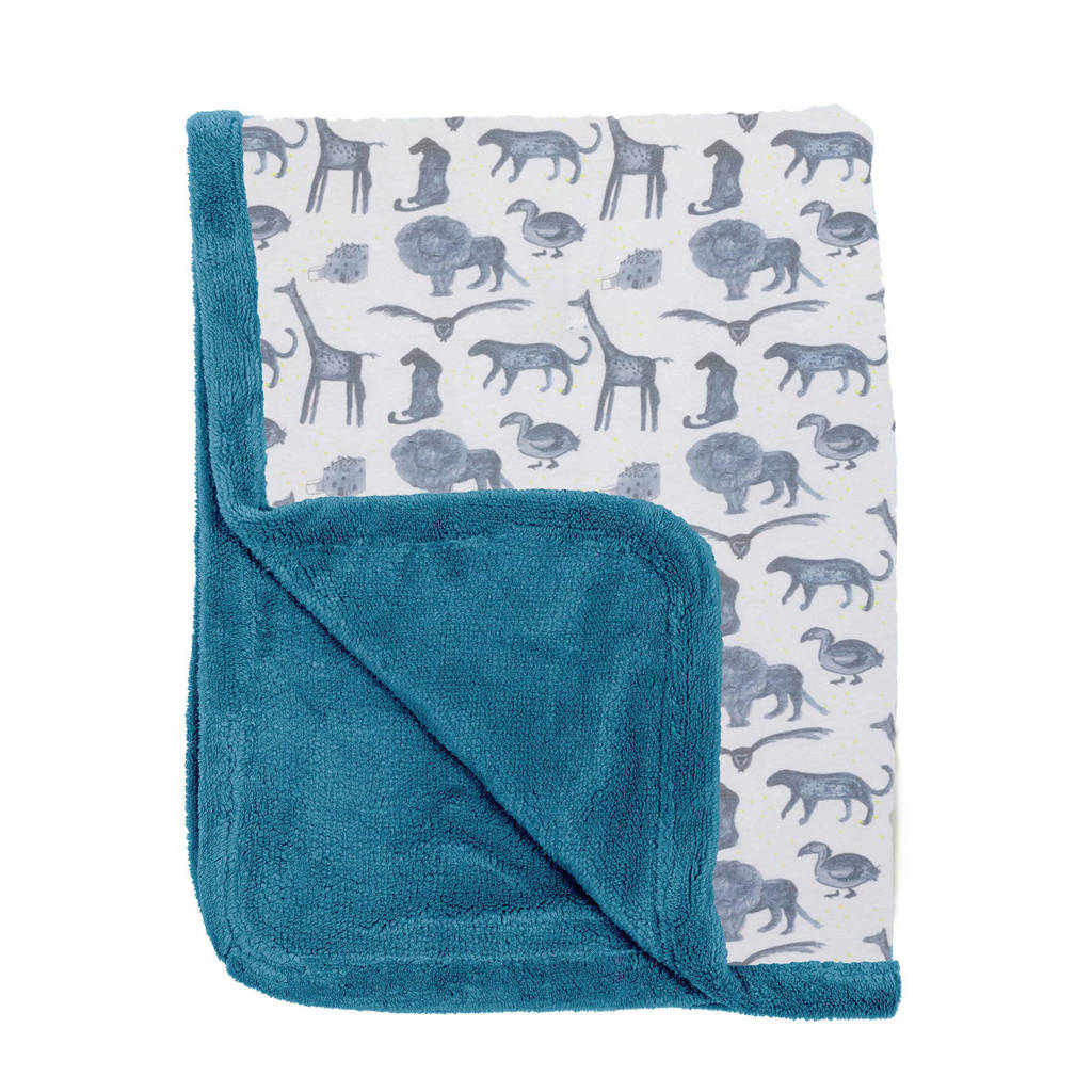 Snoozebaby baby wiegdeken winter 75x100 cm storm blue, Storm Blue