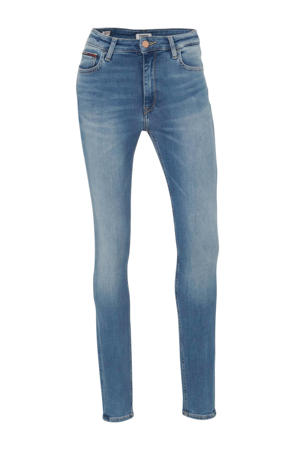 Santana high waist skinny jeans lichtblauw