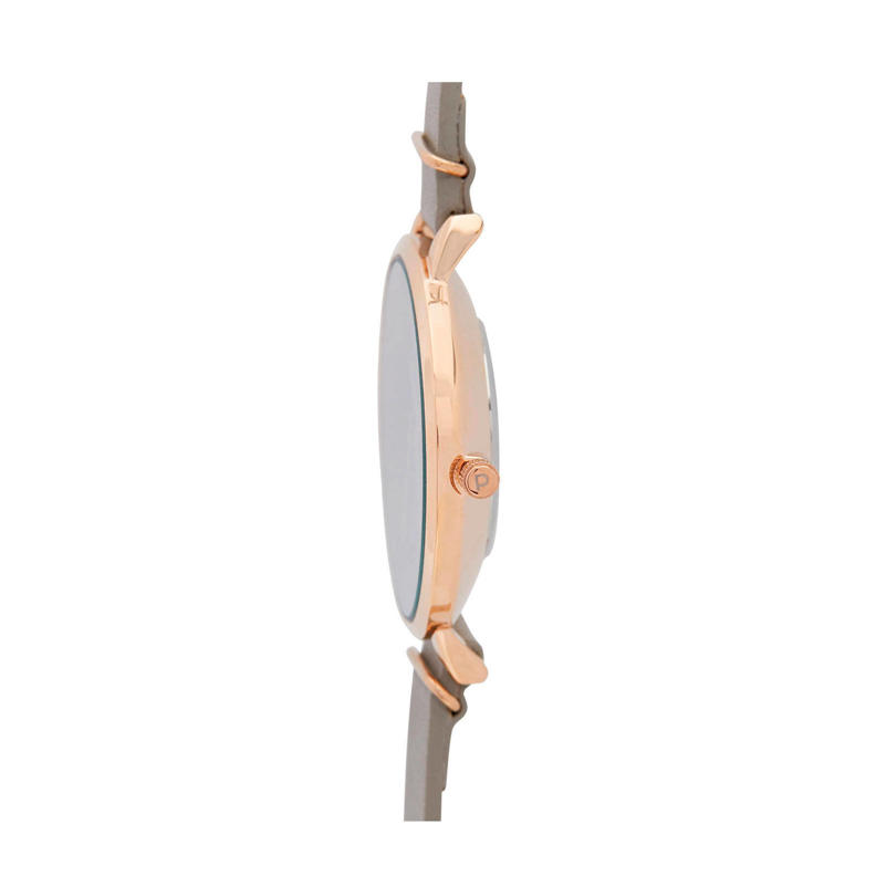 Fashion Square Dames Roségoud Diamanten Horloge
