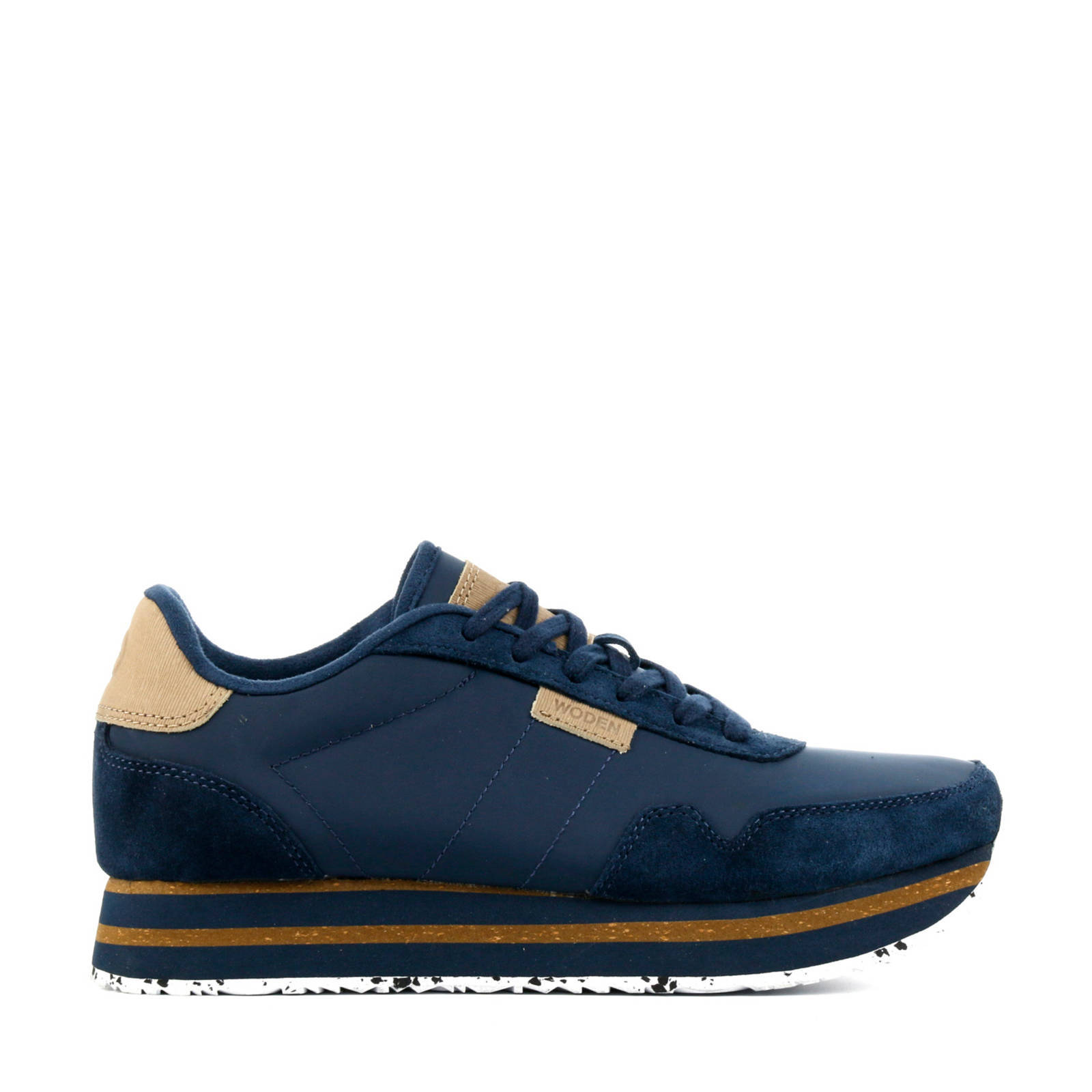 Woden Nora II Plateau sneakers blauw | wehkamp