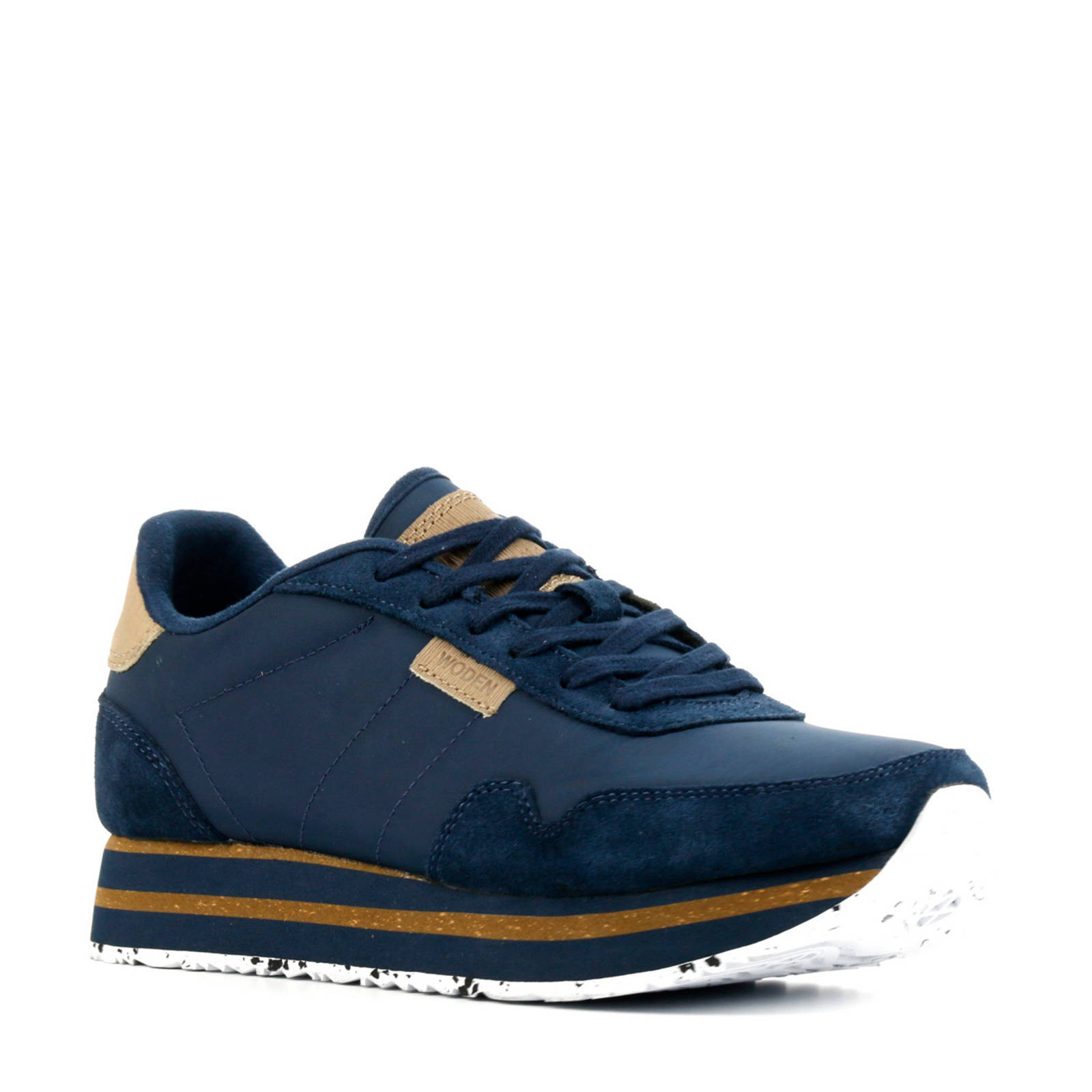 Woden Nora II Plateau sneakers blauw | wehkamp