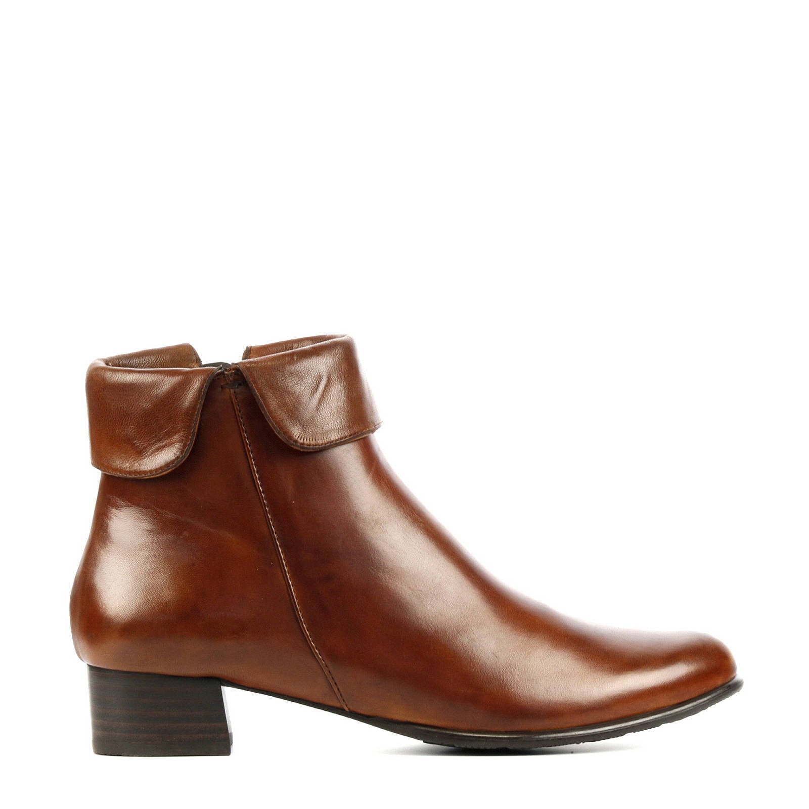 Waldlaufer Dames Enkellaarsjes Cognac sue h enkel rijgbootie dz ls | Van  den Assem