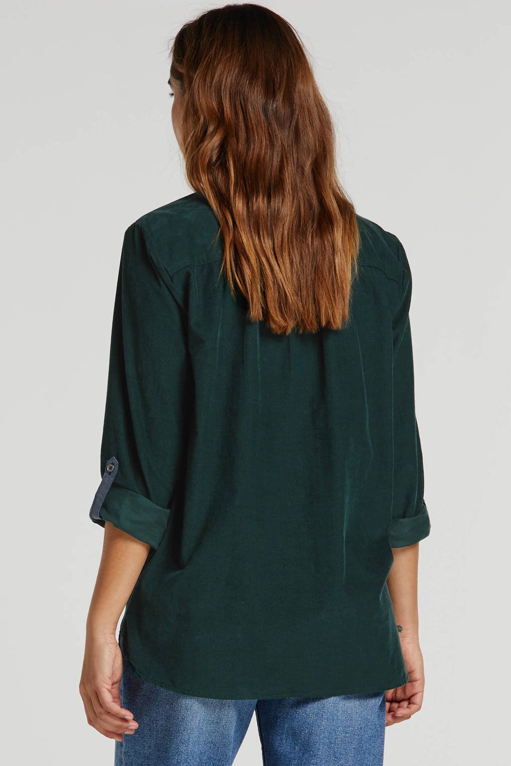 ESPRIT Women Casual corduroy blouse groen | wehkamp