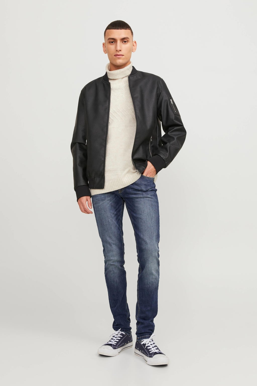 JACK & JONES JEANS INTELLIGENCE skinny jeans - blue denim