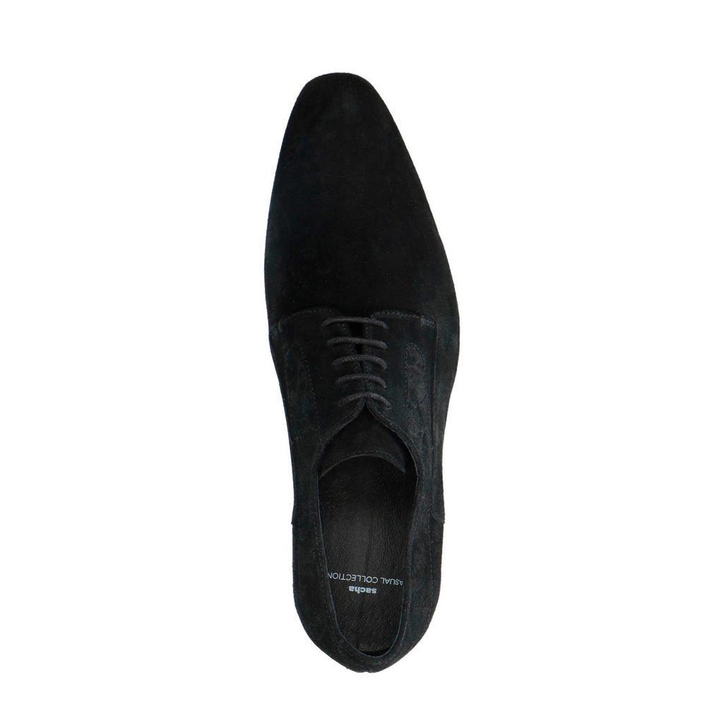 Bruno Marc Heren zakelijke schoenen derby veterschoenen kostuumschoenen leer met Oxford voering, zwart, 41 EU