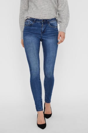 mid waist skinny jeans VMTANYA medium blue denim