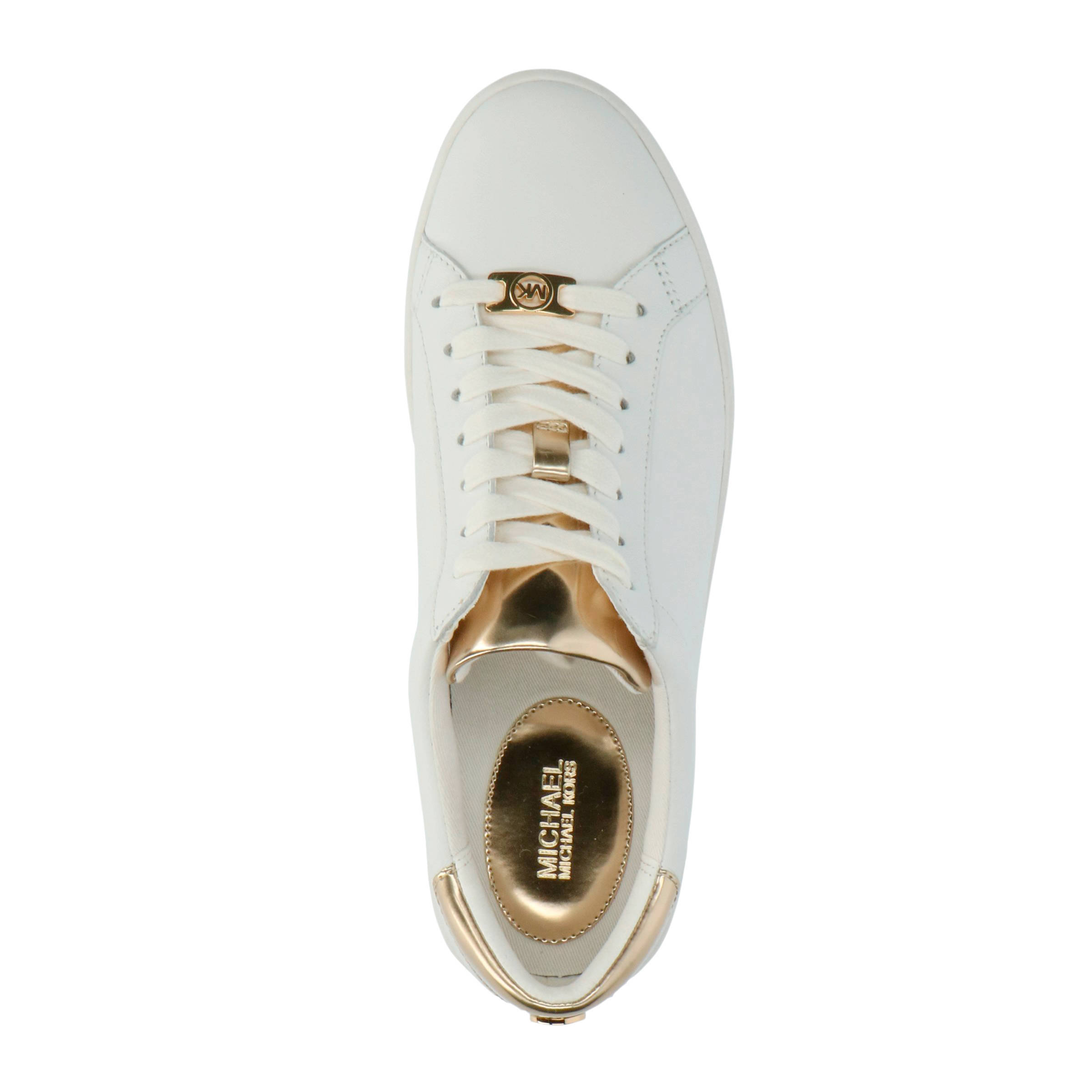 witte michael kors sneakers irving lace up