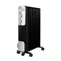 Inventum KO931B elektrische radiator, Zwart, zilver