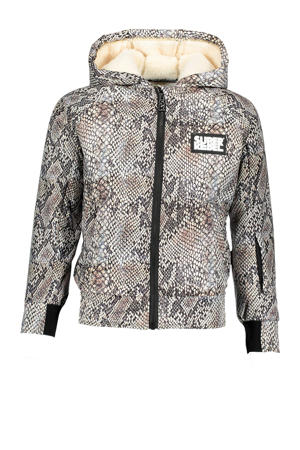 softshell ski-jack slangenprint