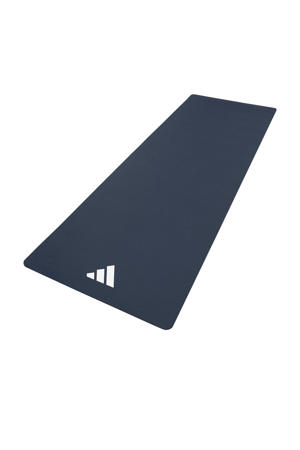  yogamat 8mm donkerblauw/aqua