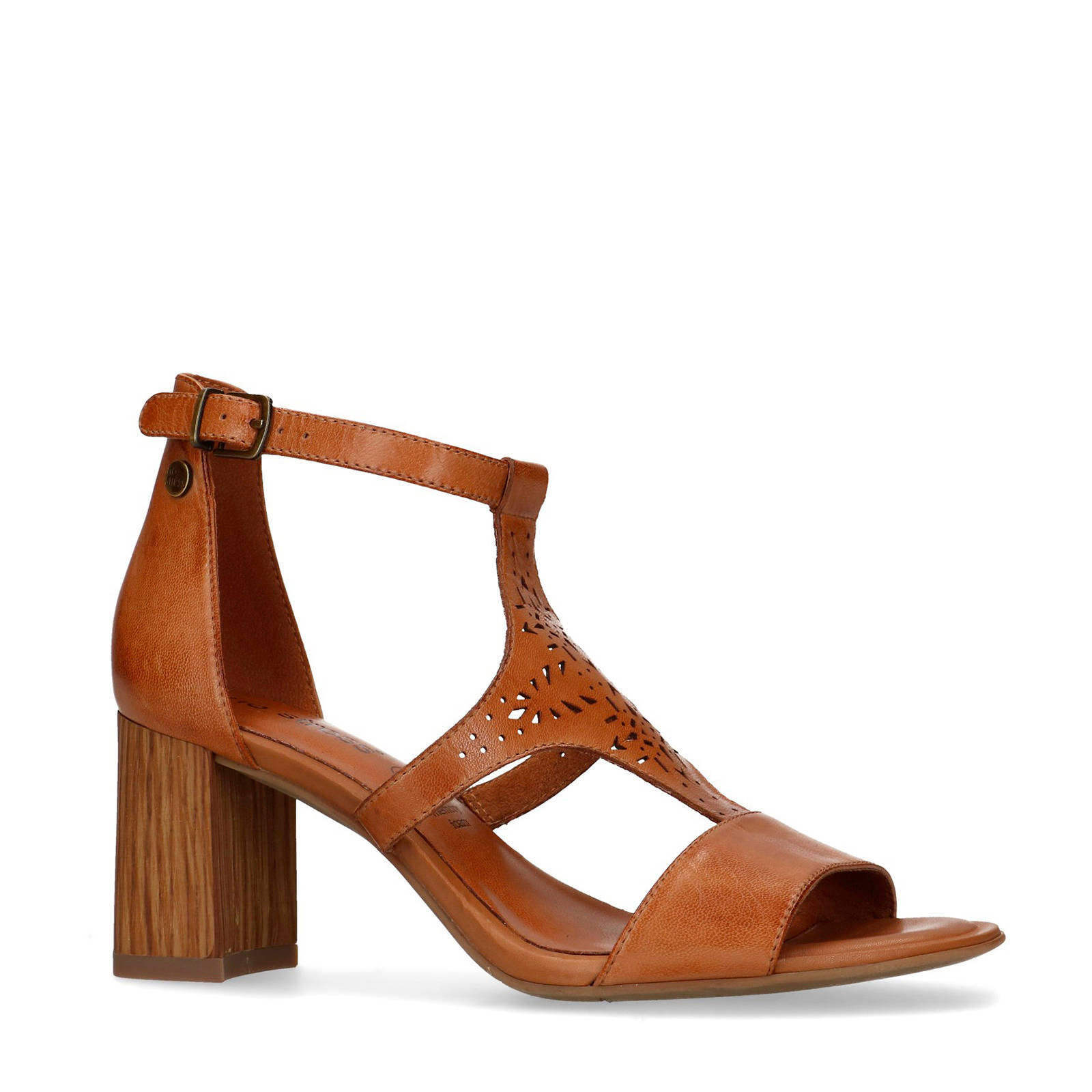 No Stress leren sandalettes cognac | wehkamp