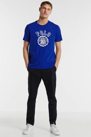 T-shirt met printopdruk paars