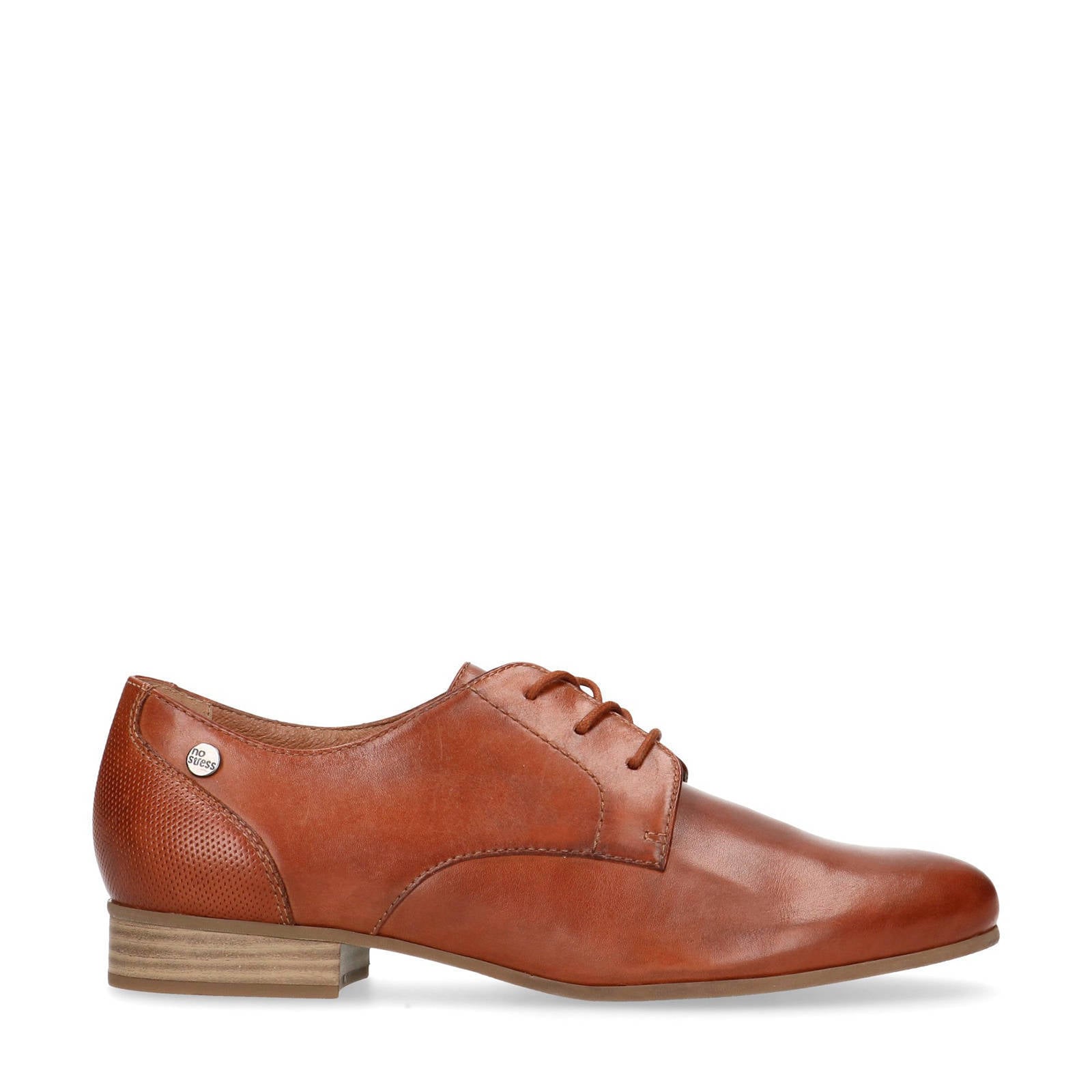 No Stress leren veterschoenen cognac | wehkamp