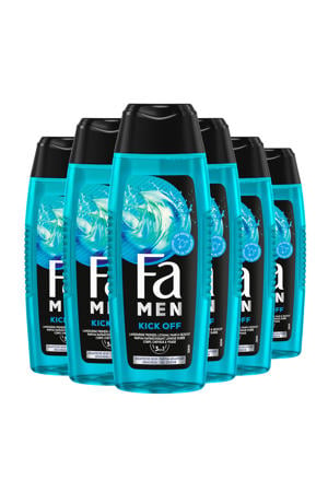 Men Perfect Wave douchegel - 6 x 250 ml - voordeelverpakking