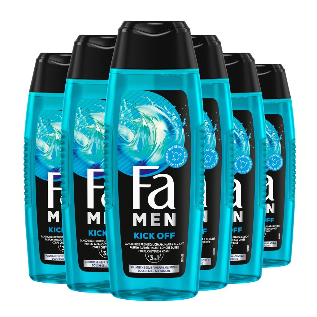 Fa Men Perfect Wave douchegel - 6 x 250 ml - voordeelverpakking