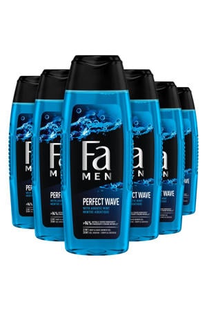 Men Perfect Wave douchegel - 6 x 250 ml - voordeelverpakking